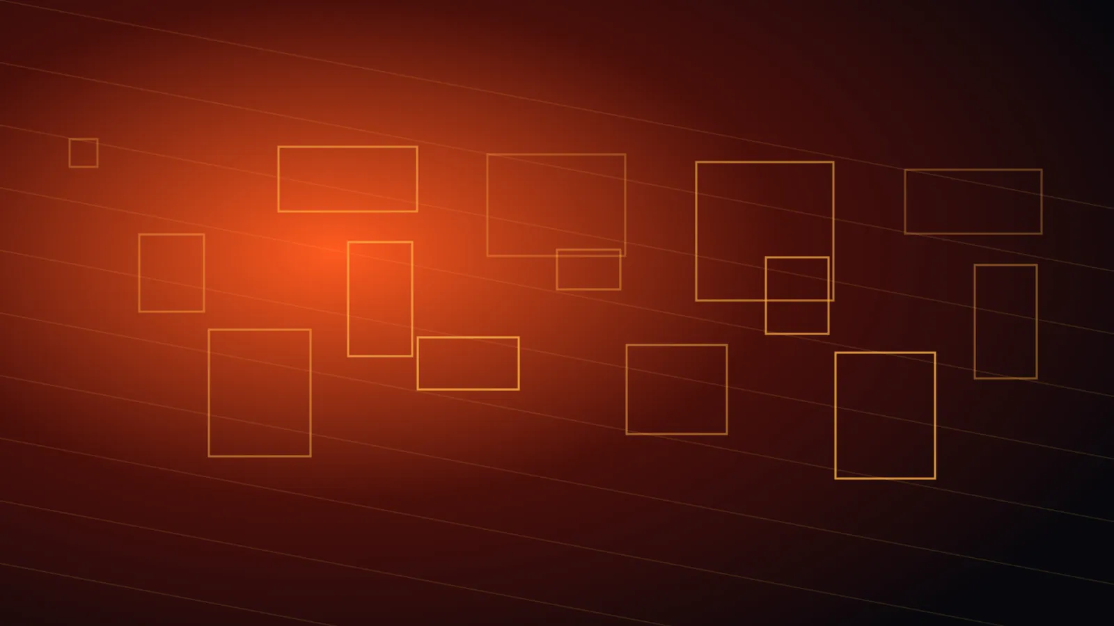 Abstract orange and red geometric artwork