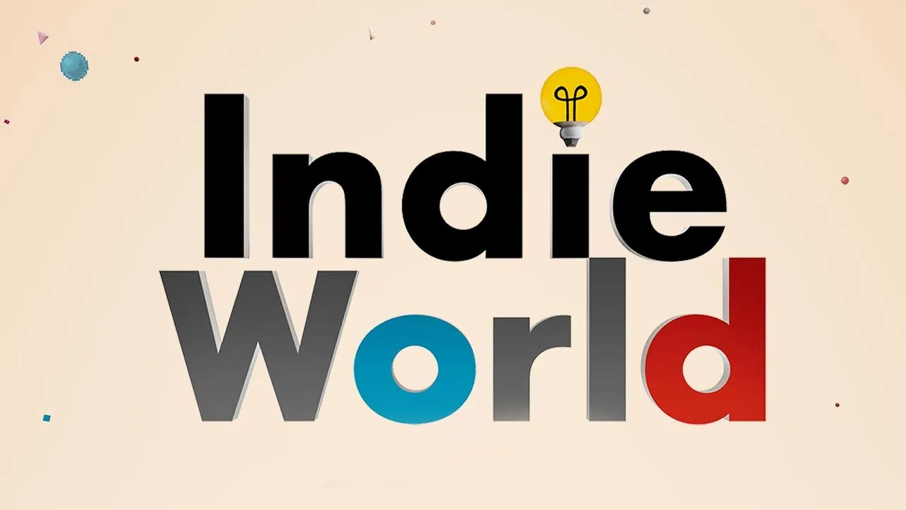 The Nintendo Indie World logo on a cream background
